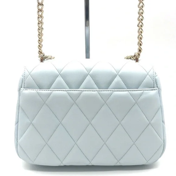 Kate Spade Carey Small Quilted Flap Shoulder Crossbody Bag Dewy Blue (NWT) - Picture 5 of 10